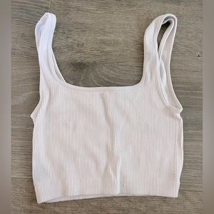 Basic Zara Ribbed Cropped Tank